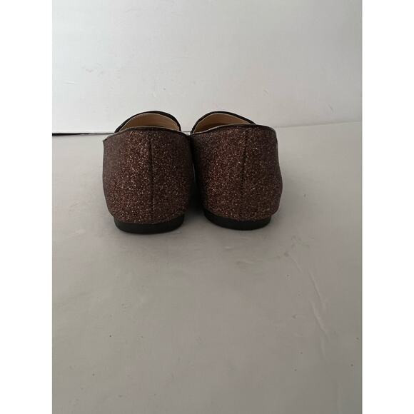 Frederic's Women's Glitter Sparkle Loafer Slip-On Almond Toe Blush Pink Size 7.5 - Picture 7 of 11